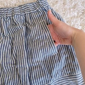 J Crew pinstripe miniskirt